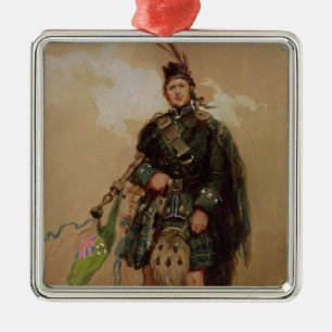 A Piper of the 79th Highlanders at Chobham Metal Ornament