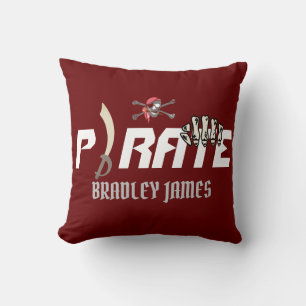 A Pirate International Talk Like a Pirate day Throw Pillow