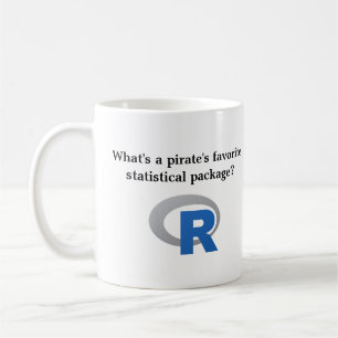 A pirate's favourite statistical package coffee mug