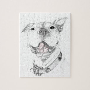 A Pit Bull Smile Jigsaw Puzzle