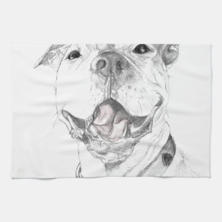 A Pit Bull Smile Kitchen Towel