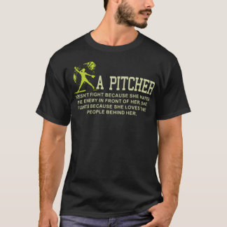 a pitcher baseball t amrican T-Shirt