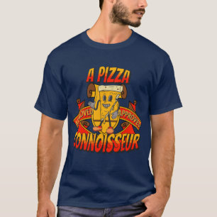  A Pizza Connoisseur, Elegant cool dad gift T-Shirt
