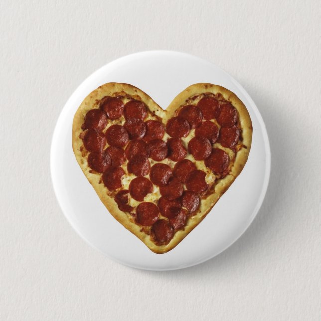 A "Pizza" My Heart 2 Inch Round Button (Front)