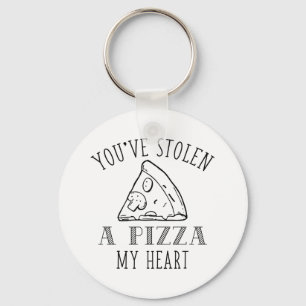 A Pizza My Heart Keychain