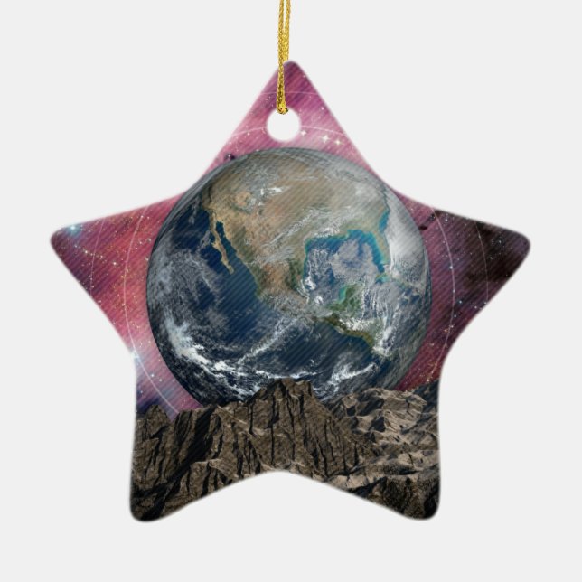 A Place In Space Ceramic Ornament (Front)