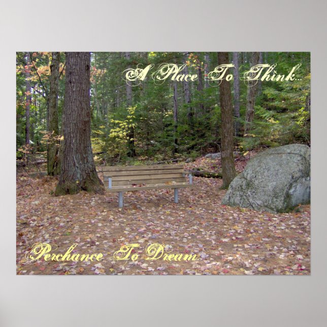 A Place To Think, Perchance To Dream Poster (Front)