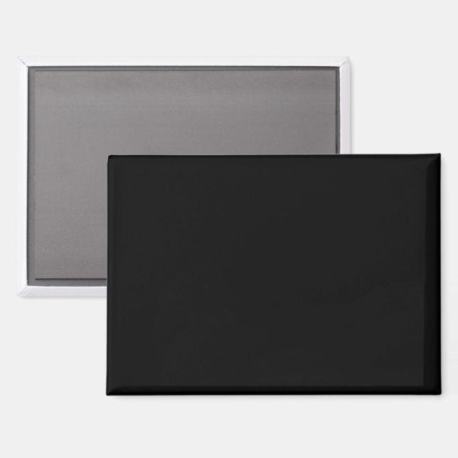 A plain dark black textured background fills  magnet (Front/Back)