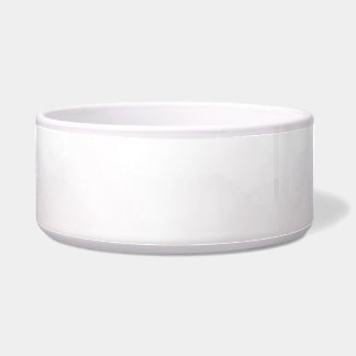 A plain white ceramic bowl with a glossy finish