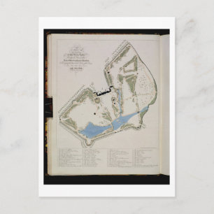 A Plan of the Gardens of Richard Grenville, Duke o Postcard