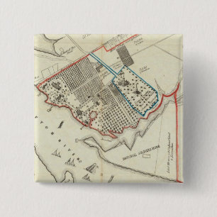 A Plan Of The Property Of The Hampton Normal 2 Inch Square Button