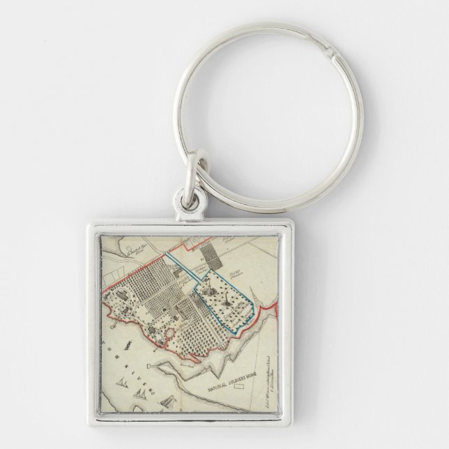 A Plan Of The Property Of The Hampton Normal Keychain (Front)