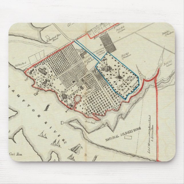 A Plan Of The Property Of The Hampton Normal Mouse Pad (Front)