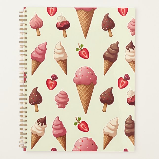 A planner with a fancy design (Front)