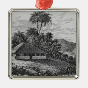 A Planter's House in Brazil Metal Ornament