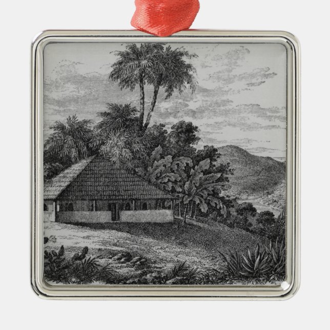A Planter's House in Brazil Metal Ornament (Front)