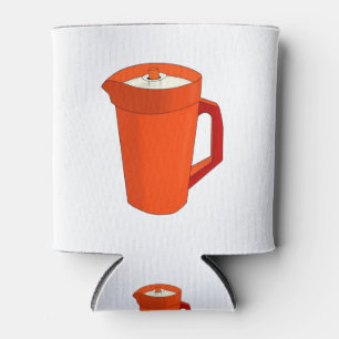 A Plastic Orange Pitcher Can Cooler