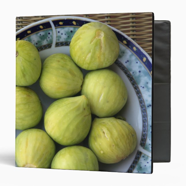 A plate of fresh Mediterranean Figs Binder (Front/Inside)