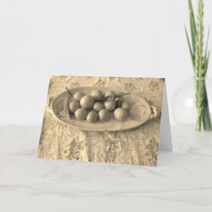 A platter of lemons card