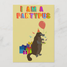 A platypus who love to party