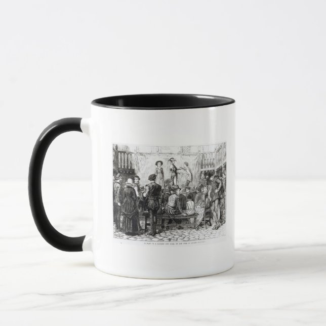 A Play in a London Inn Yard Mug (Left)