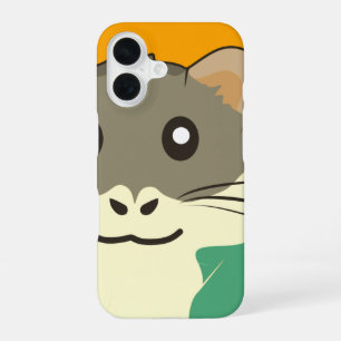 A playful and funny hamster iPhone 16 case