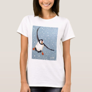 "A Playful Puffin" Ladies Baby Doll Tee