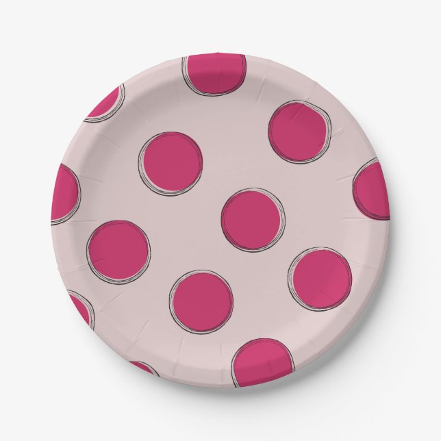A Playful Take on Round Paper Plates (Front)
