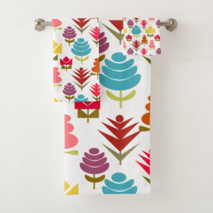 A Plethora of Flowers Bath Towel Set