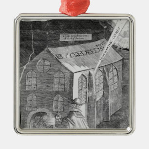 A Plot with Powder, 1605 Metal Ornament