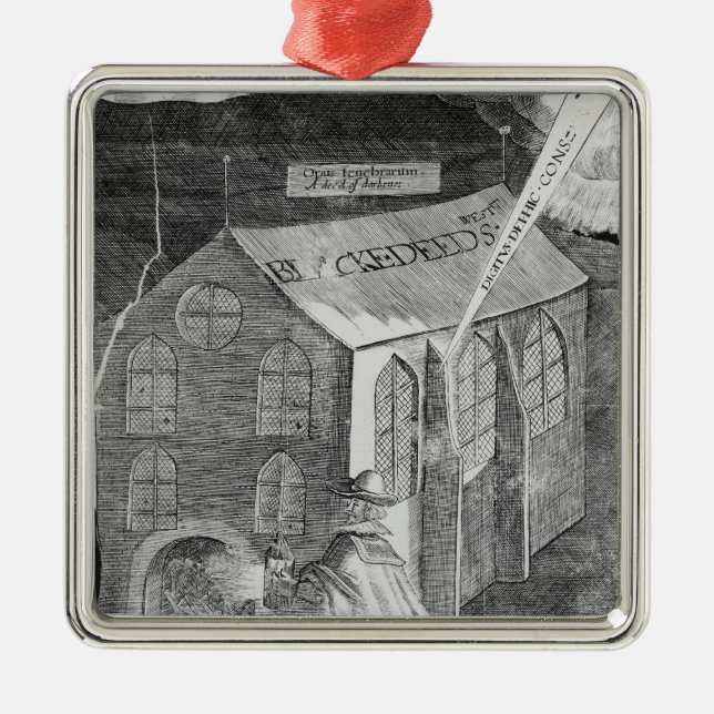 A Plot with Powder, 1605 Metal Ornament (Front)