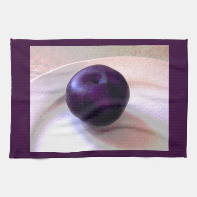 A Plum Kitchen Towel (Horizontal)
