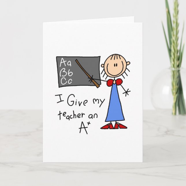 A Plus Teacher Card (Front)