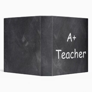 A Plus Teacher Chalkboard Design Gift Idea Binder