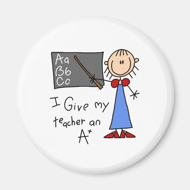 A Plus Teacher Magnet (Front)