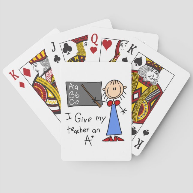 A Plus Teacher Playing Cards (Back)