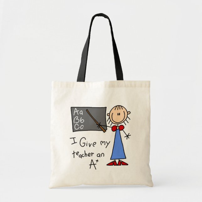 A Plus Teacher Tote Bag (Front)