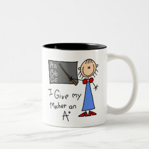 A Plus Teacher Two-Tone Coffee Mug