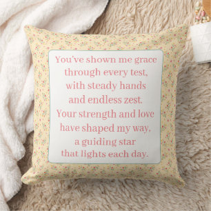 A Poem for Grandma Throw Pillow