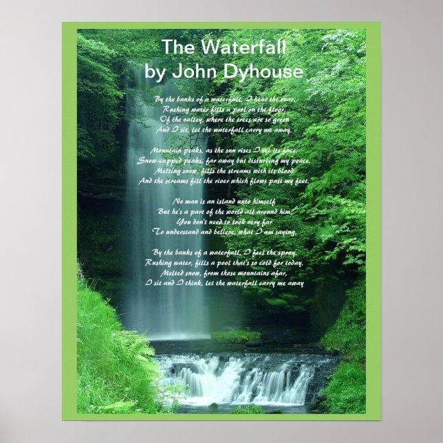 A Poem: The Waterfall Poster (Front)