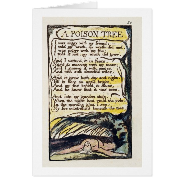 'A Poison Tree', plate 50 (Bentley 49) from 'Songs (Front)
