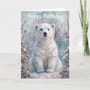 A Polar Bear in Winter Card