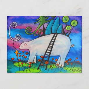 A Polar Bear Welcome Postcard