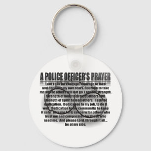 A POLICE OFFICER'S PRAYER KEYCHAIN