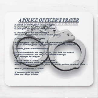 A POLICE OFFICER'S PRAYER MOUSE PAD