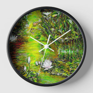A Pond with Unpure Thoughts Clock