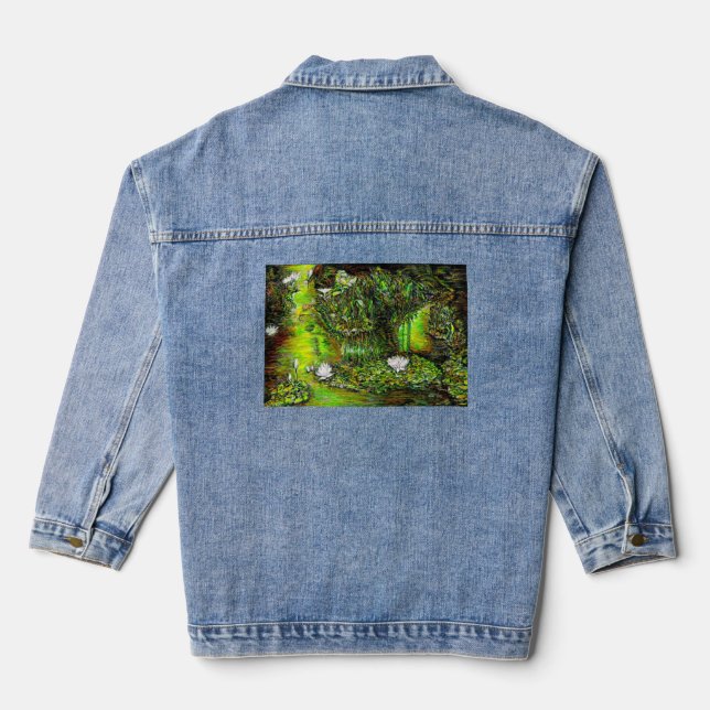 A Pond with Unpure Thoughts Denim Jacket (Back)