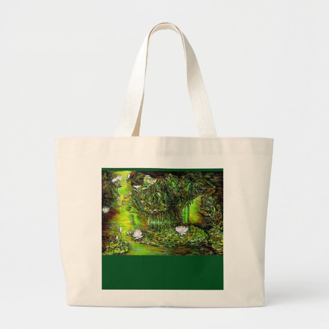 A Pond with Unpure Thoughts Large Tote Bag (Front)