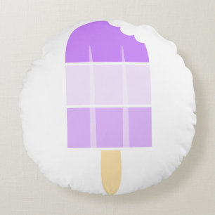 A Pop of Cool Round Pillow