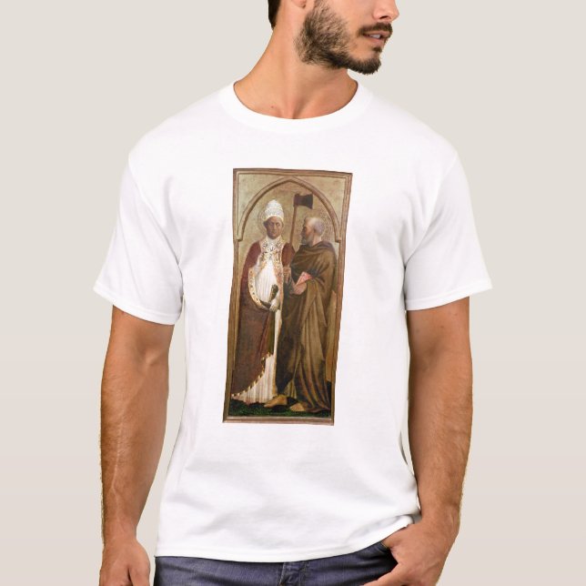 A Pope  and St. Matthias, c.1428-29 T-Shirt (Front)